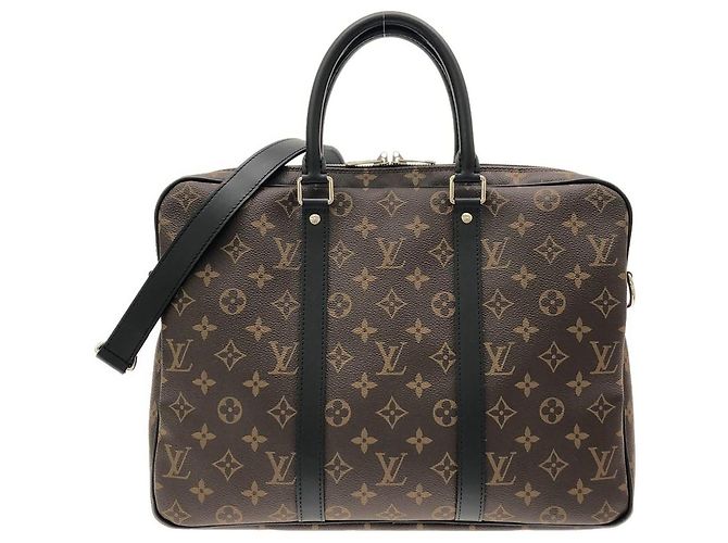 Pasta Louis Vuitton Monogram Macassar Porto Document Voyage