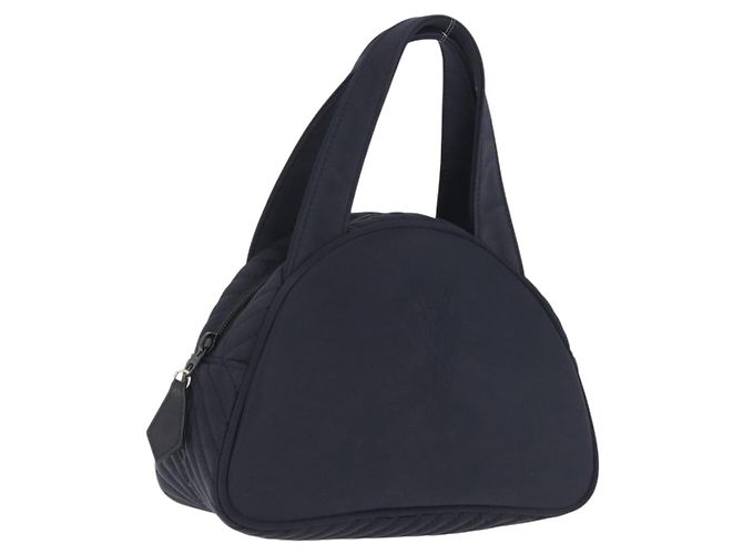 Autre Marque Saint Laurent Bolsa de Mão Nylon Navy Silver