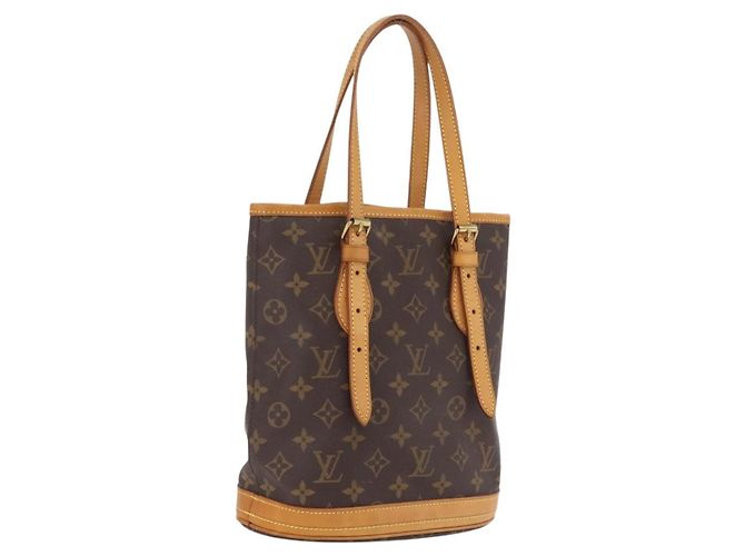 LOUIS VUITTON Monogram Bucket PM Shoulder Bag M42238 LV