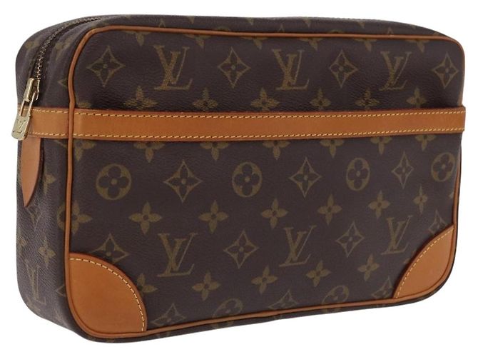 LOUIS VUITTON Monogram Compiegne 28 Clutch Bag M51845 LV