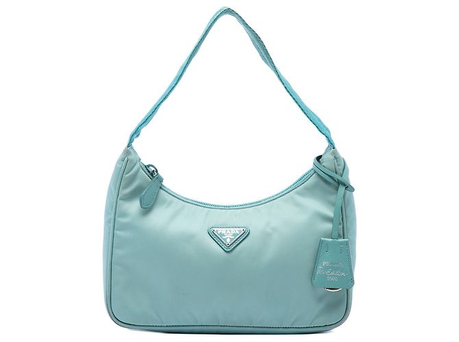 Re-Edition Prada Borsa a tracolla Mini Tessuto Re Edition 2000 Blu