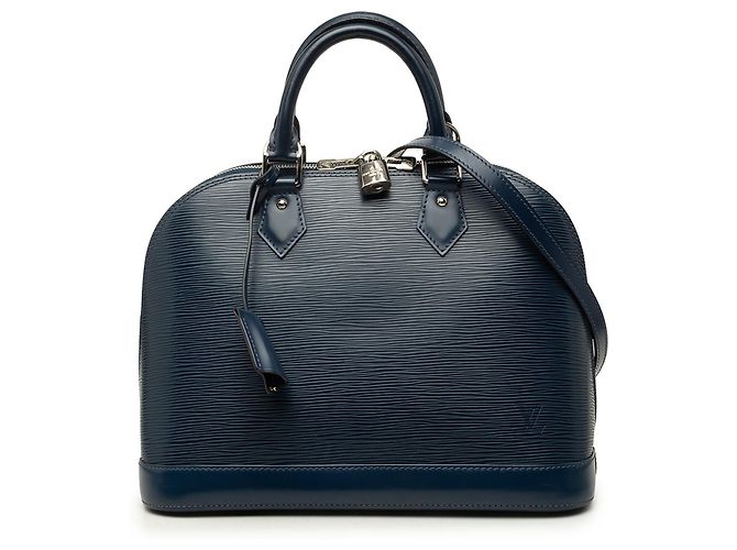 Louis Vuitton Blue Epi Alma PM