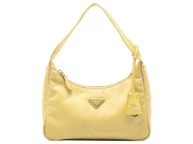 Re-Edition Prada Borsa a tracolla Mini Tessuto Re Edition 2000 Gialla