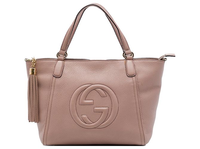 Bolsa Gucci Soho Cellarius em couro de bezerro marrom