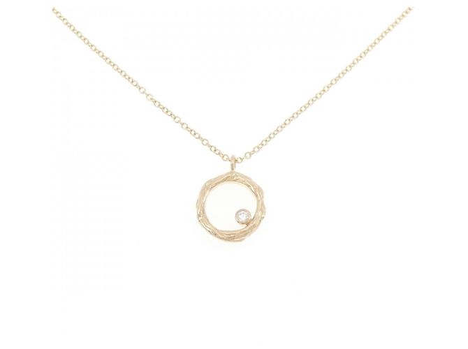 Autre Marque Collana in oro giallo 14K e diamanti
