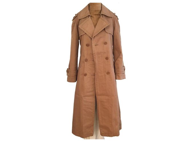 Gabardina Chanel de algodón beige