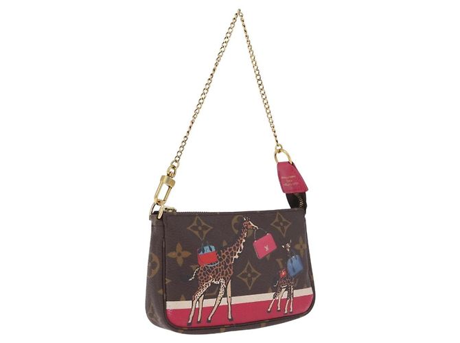 LOUIS VUITTON Monogram Giraffe Mini Pochette Accessoires M62087 Auth 210836SAM - Jerrillo