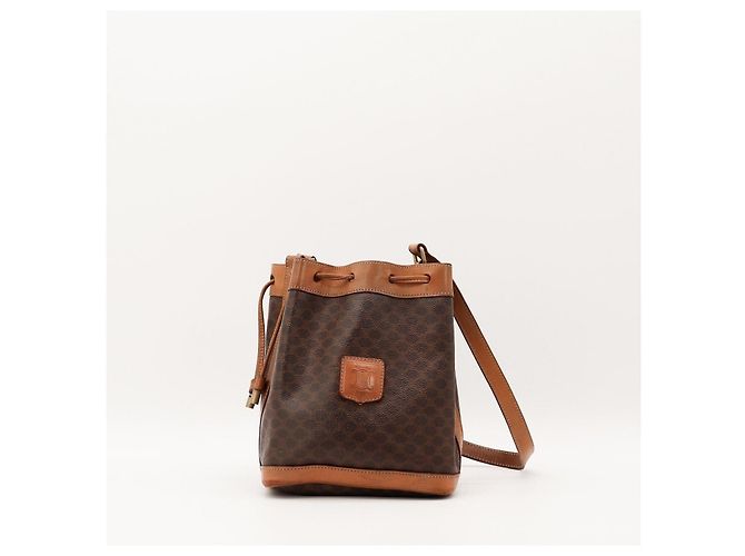 Céline Borsa a secchiello Celine Monogram in pelle marrone