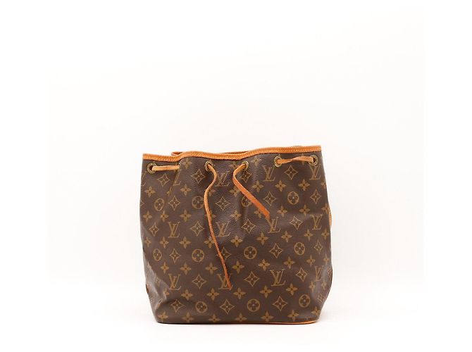 Borsa a secchiello Louis Vuitton Monogram Noe in pelle marrone