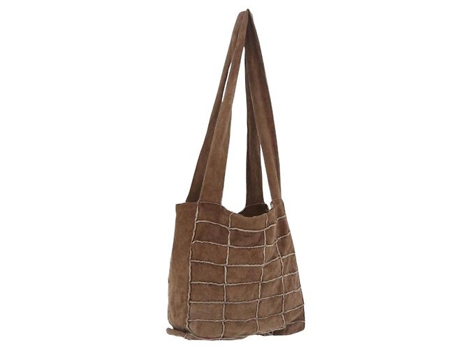 CHANEL Tote Bag Daim Marron CC