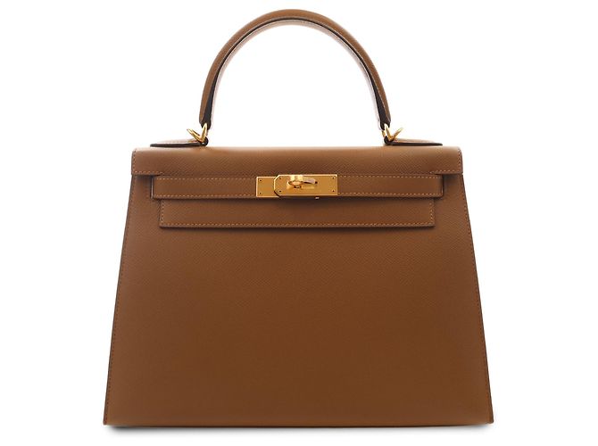 Hermès Brown Epsom Kelly II Sellier 28