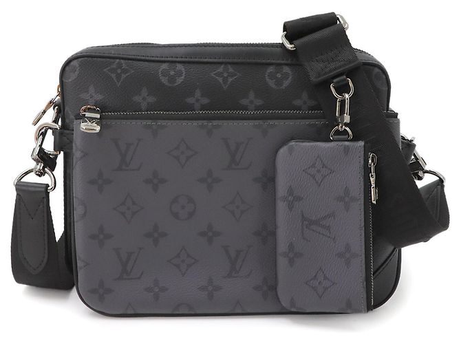 Louis Vuitton Monogram Eclipse Reverse Trio Shoulder Handbag