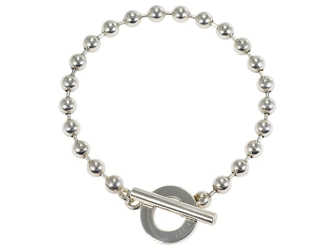 Pulsera de cadena de bolas plateada GUCCI
