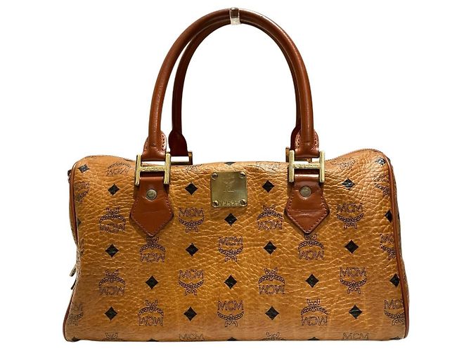 Sac Boston en cuir MCM