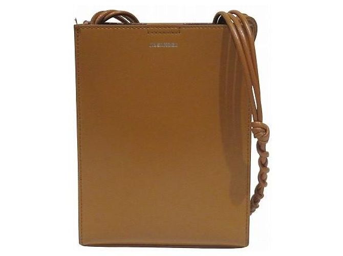 Bolsa de Ombro em Pele Tangle Small Jil Sander