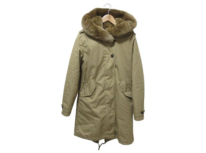 Casaco acolchoado de pele de coelho WOOLRICH