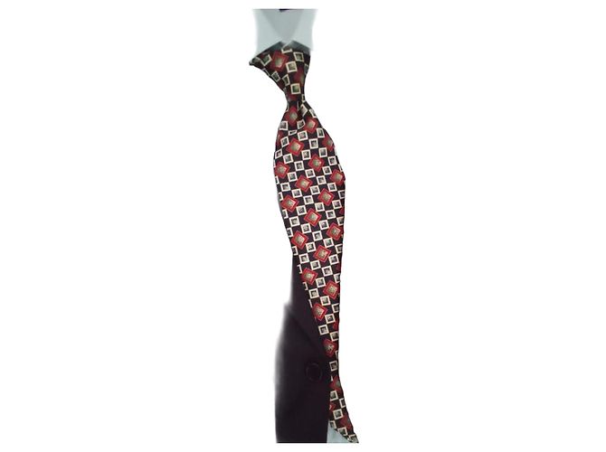 Autre Marque Savile Row Silk Tie with Diamond Pattern