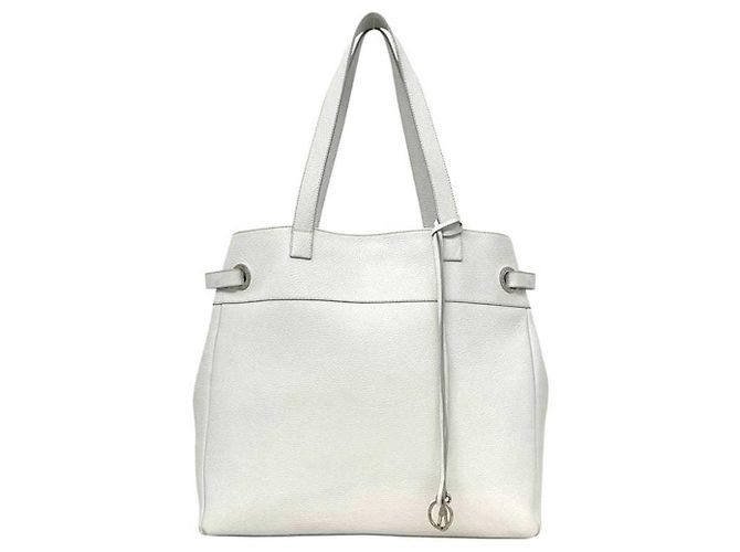 Sac cabas Loewe en cuir blanc