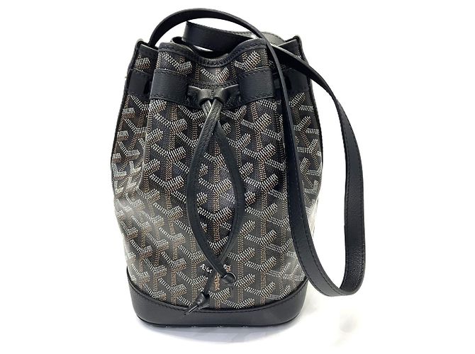 Borsa a Secchiello Goyard Petit Flot Spalla Nero