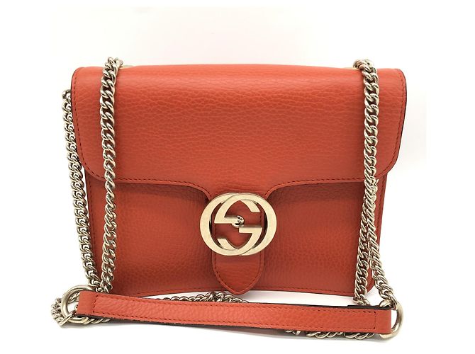 Gucci Interlocking Chain Leather Small