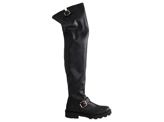 Jimmy Choo Schwarze Overknee-Stiefel