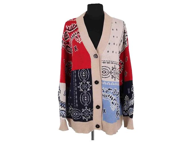 Max Mara multicoloured cotton cardigan