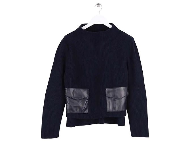 Autre Marque Rollkragenpullover marineblau