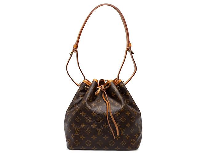 Bolso Bucket Petit Noe Monogram Louis Vuitton Marrón