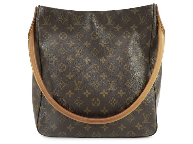 Sac à épaule Louis Vuitton Monogram Looping GM Marron M51145