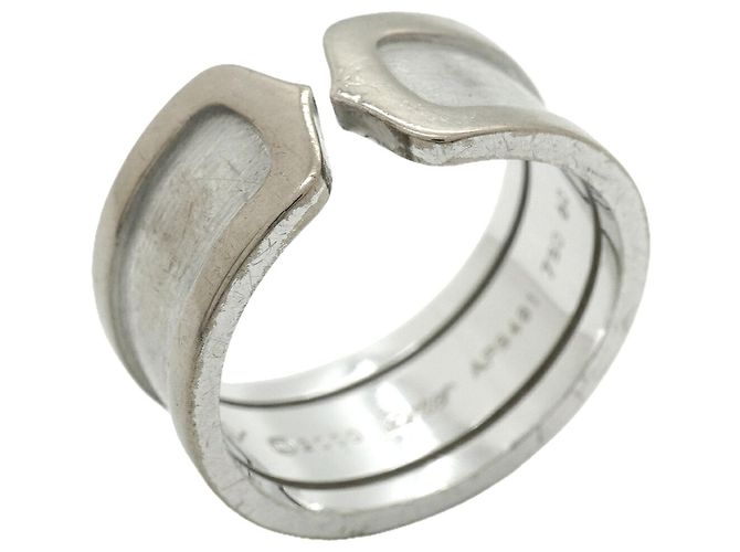 Anello largo Cartier C2 in oro bianco 18K