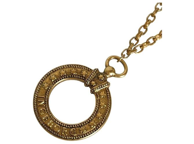 Autre Marque Collana lunga INGEBORG Circle Logo