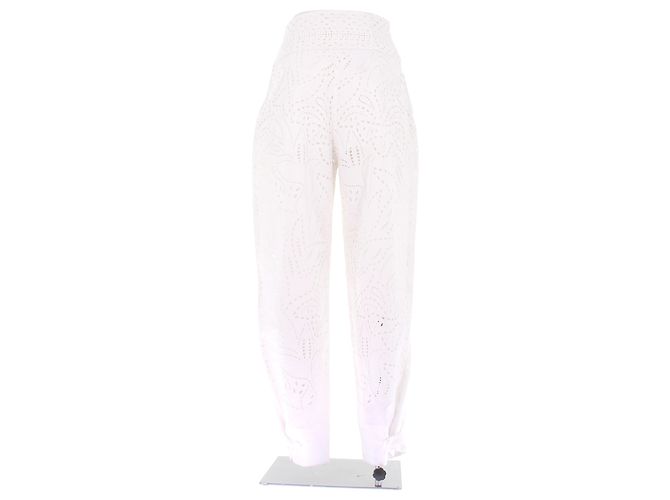 Pantalones blancos Alberta Ferretti de algodón