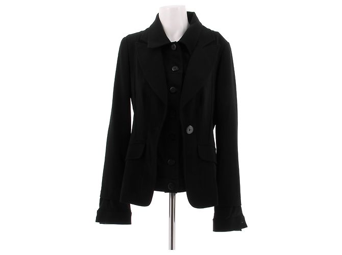 Krizia Schwarze Taillierte Jacke M