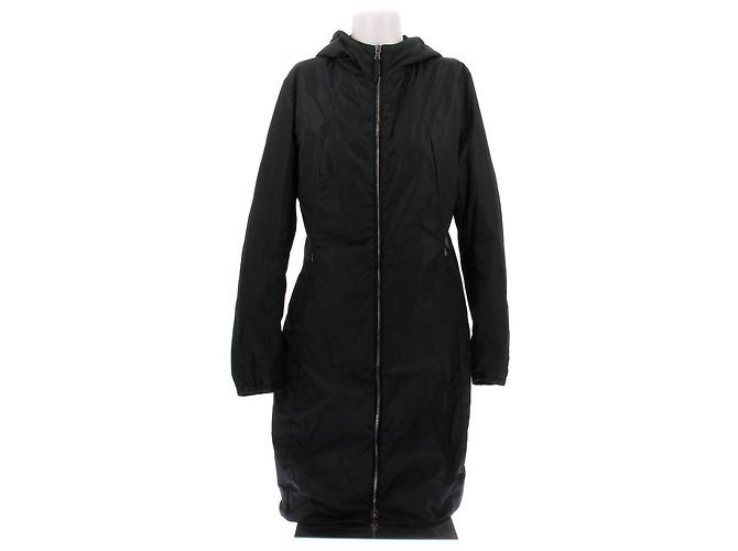 Prada Giacca lunga in nylon nero