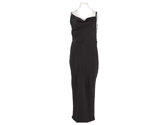 Hugo Boss Black Maxi Dress with Cowl Neck