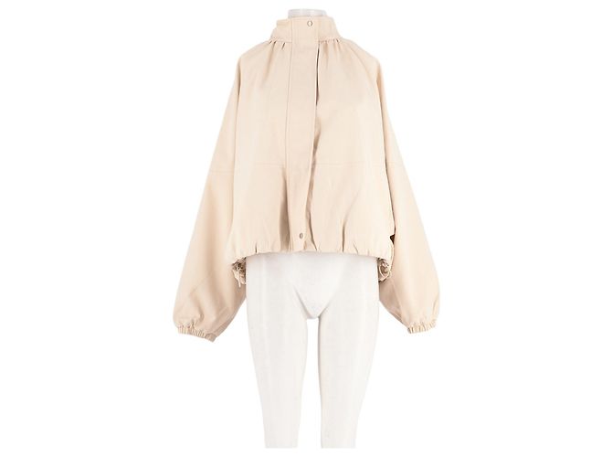 Autre Marque Giacca corta in cotone beige DISSH