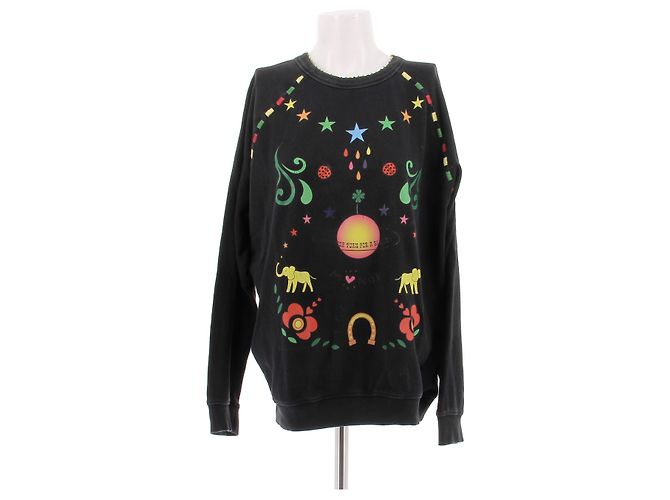 Autre Marque Jersey de algodón negro MONOKI