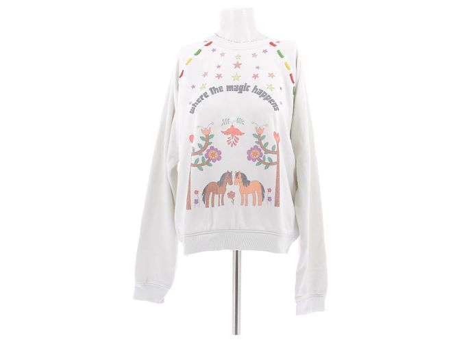 Autre Marque Pull MONOKI blanc en coton S