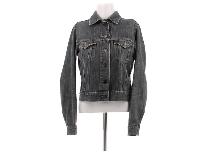 Gucci Denimjacke Grau