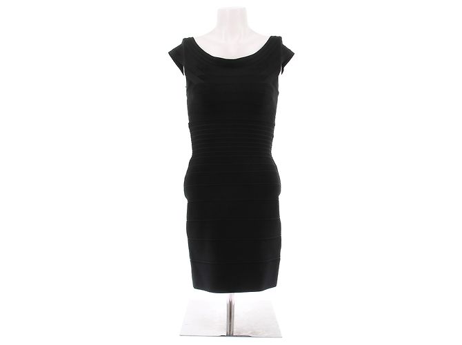 Herve Leger Schwarzes Kleid