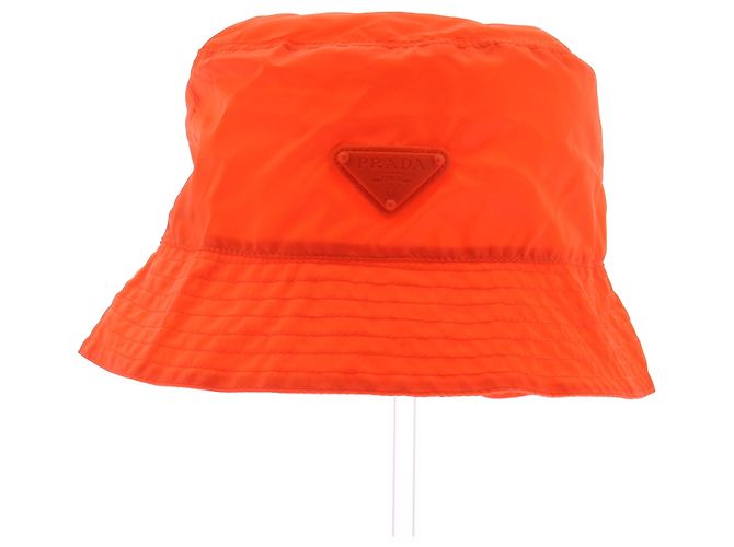 Gorro Prada de nylon laranja