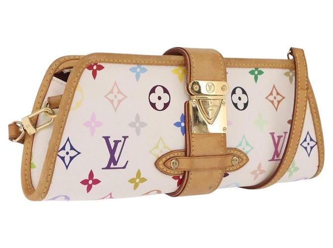 LOUIS VUITTON Monogram Multicolor Shirley Bag White M40049 LV