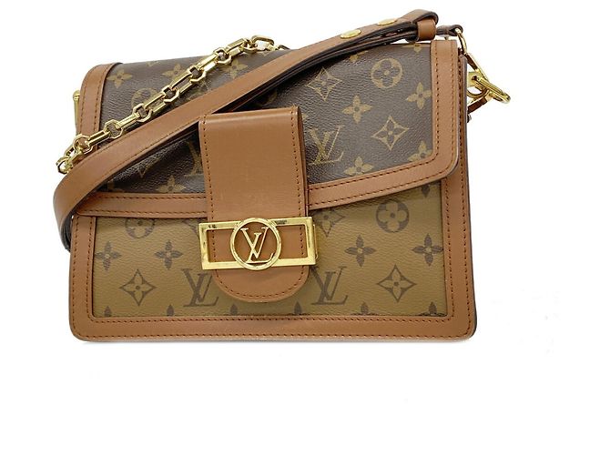 Borsa a tracolla Louis Vuitton Monogram Reverse Dauphine MM