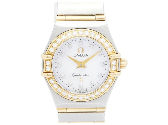 Relógio Omega Constellation Mini Bezel de Diamantes