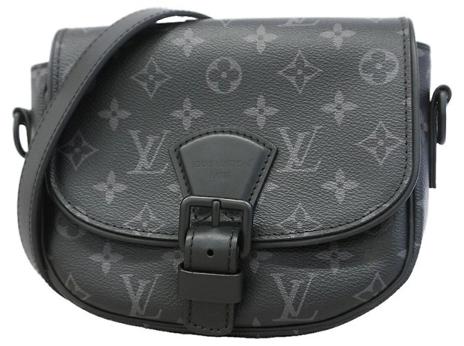 Borsa a tracolla Louis Vuitton Monogram Eclipse Montsouris PM