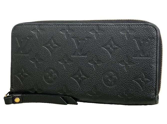 Louis Vuitton Monogram Empreinte Zippy Wallet M61864 Noir