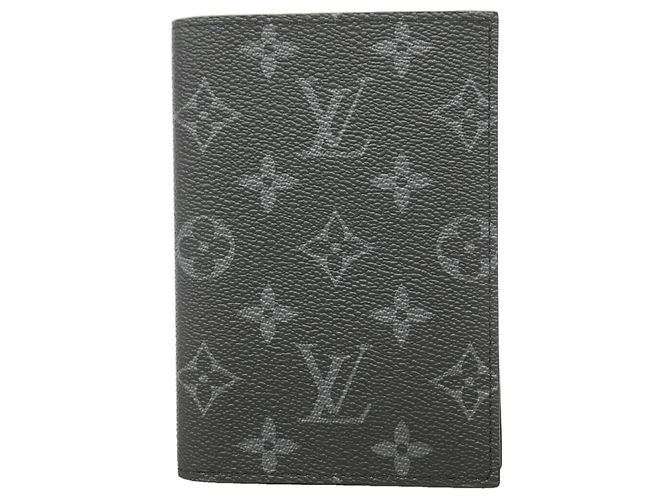 Protège-passeport Louis Vuitton Monogram Eclipse