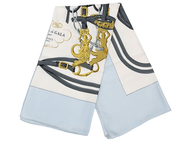 Pañuelo de seda Hermès White Brides de Gala 90