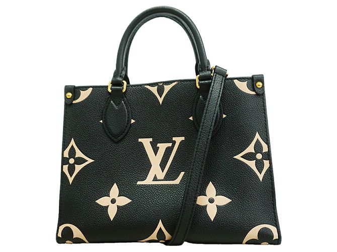 Borsa Louis Vuitton Monogram Empreinte Bicolor OnTheGo PM