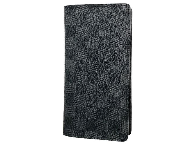 Louis Vuitton Monogram Eclipse Portefeuille Brazza Long Wallet